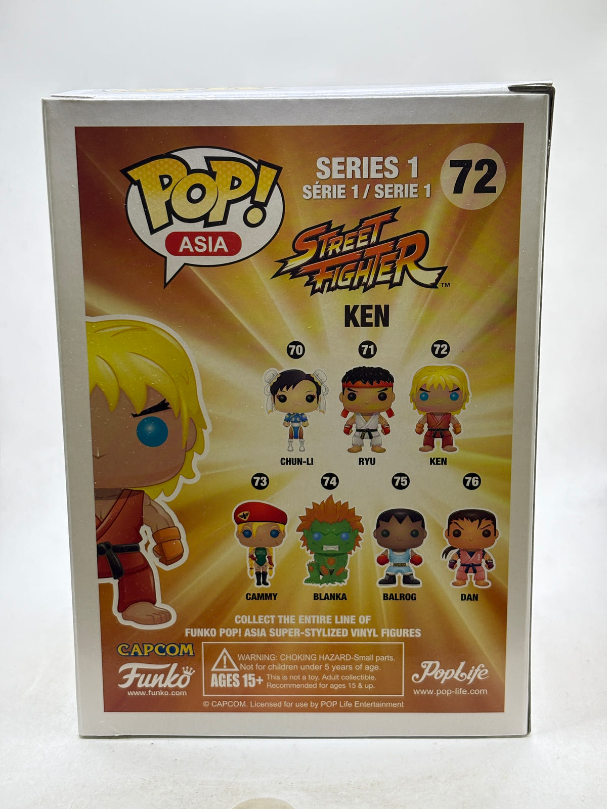 Funko POP! Asia Street Fighter #72 Ken Vinyl Figure image 3