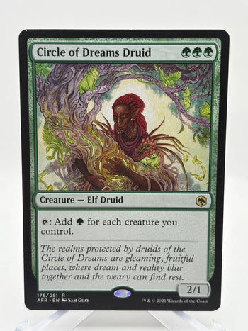 Magic The Gathering - Circle pf Dreams Druid Rare #176/281 AFR LP FRENLY BRICKS - Open 7 Days