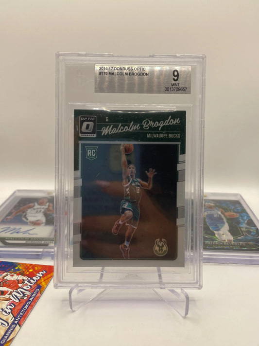 NBA Auto & Patch Milwaukee Bucks sports card lot , bundle - Malcolm Brogdon + more (lot#42) FRENLY BRICKS - Open 7 Days