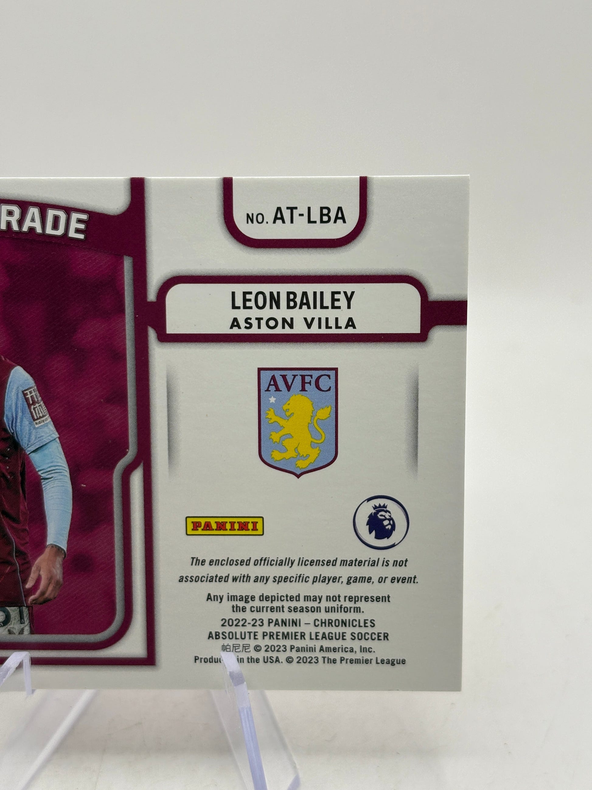 2022-23 Panini Chronicles Absolute - Leon Bailey #AT-LBA Patch /99 FRENLY BRICKS - Open 7 Days image 4