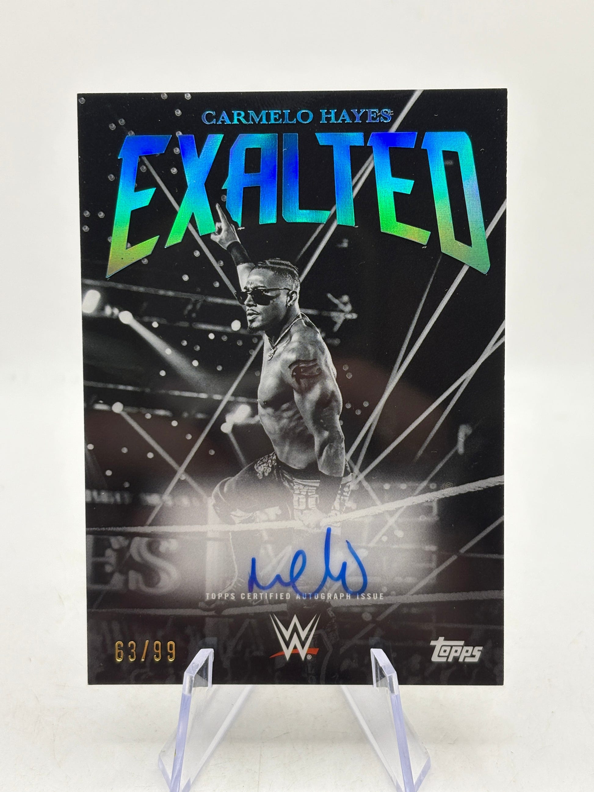 2025 Topps Exalted WWE - Carmelo Hayes Auto /99 image 1