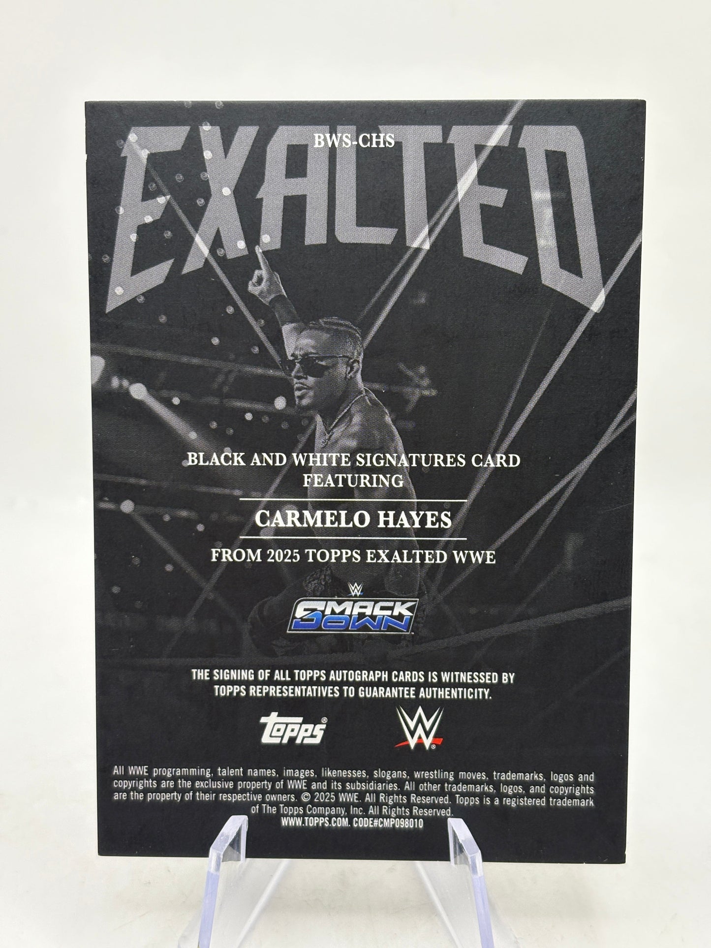 2025 Topps Exalted WWE - Carmelo Hayes Auto /99 FRENLY BRICKS - Open 7 Days
