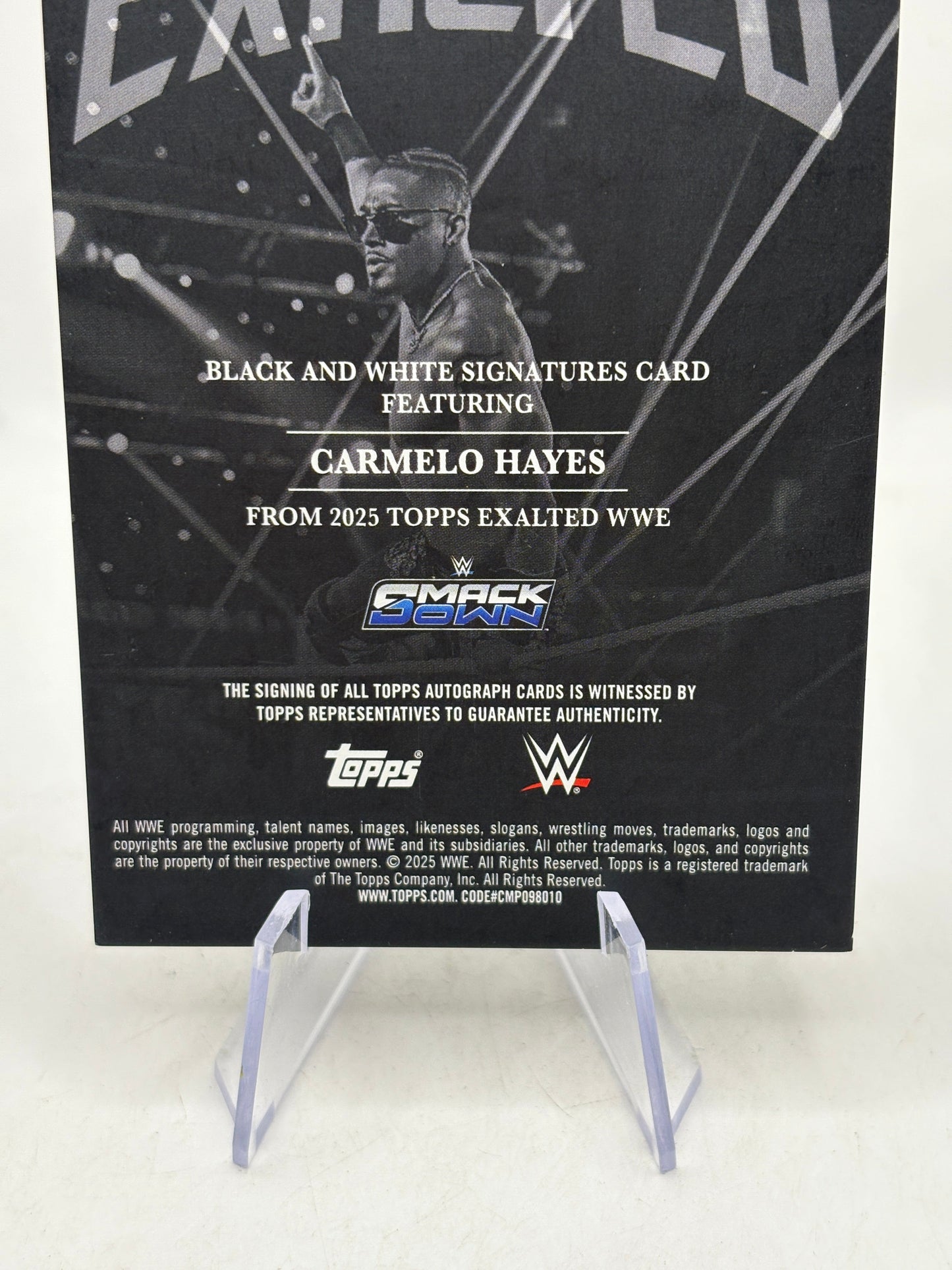 2025 Topps Exalted WWE - Carmelo Hayes Auto /99 FRENLY BRICKS - Open 7 Days