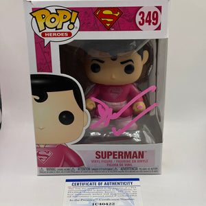 Funko POP! Heroes #349 Superman Dean Cain Signed PSA COA FRENLY BRICKS - Open 7 Days