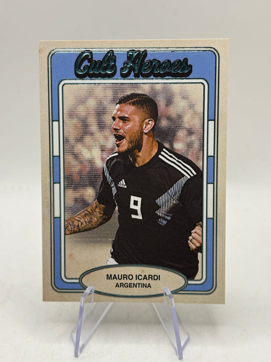 2025 Futera Unique World Football Mauro Icardi #CH06 - Club Heroes 16/16 Book En
