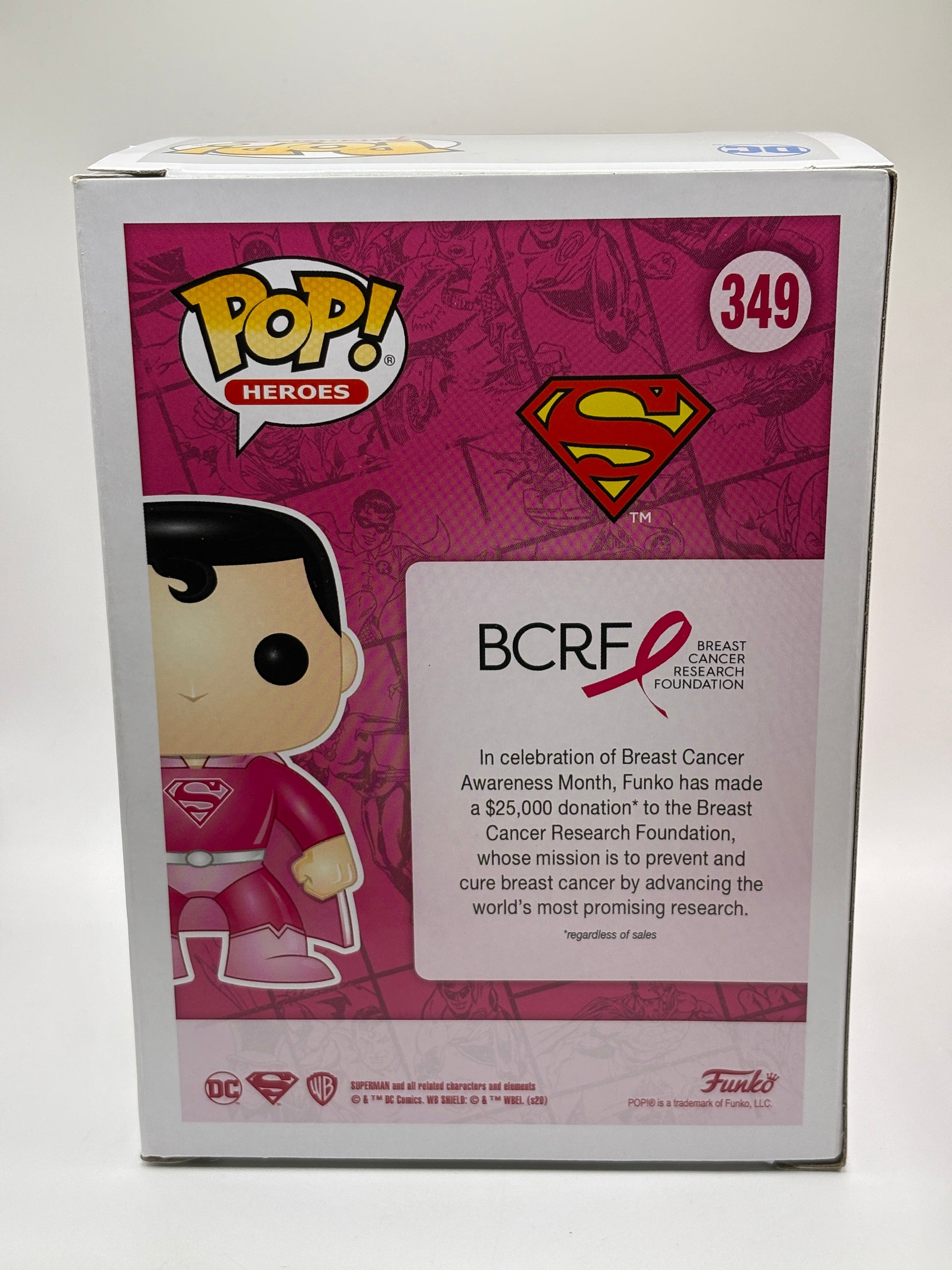 Funko POP! Heroes #349 Superman Dean Cain Signed PSA COA FRENLY BRICKS - Open 7 Days