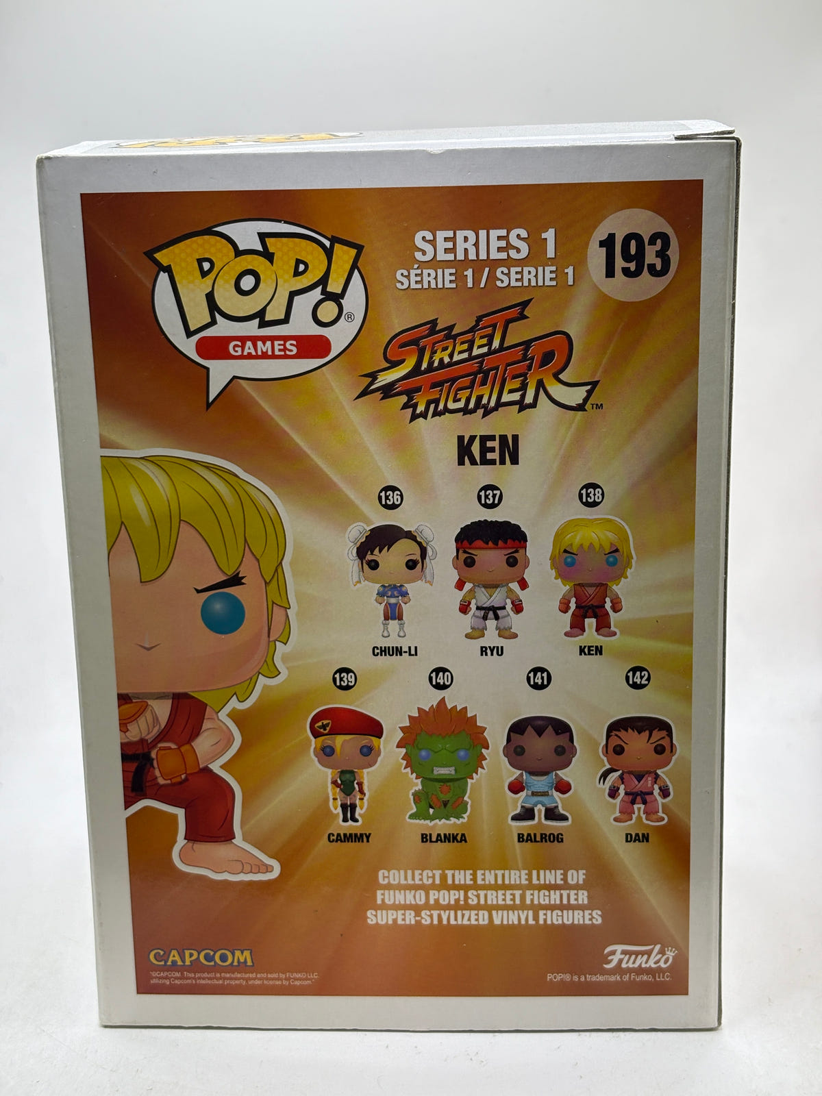 Funko POP! Games Street Fighter #193 Ken Vinyl Figure image 3