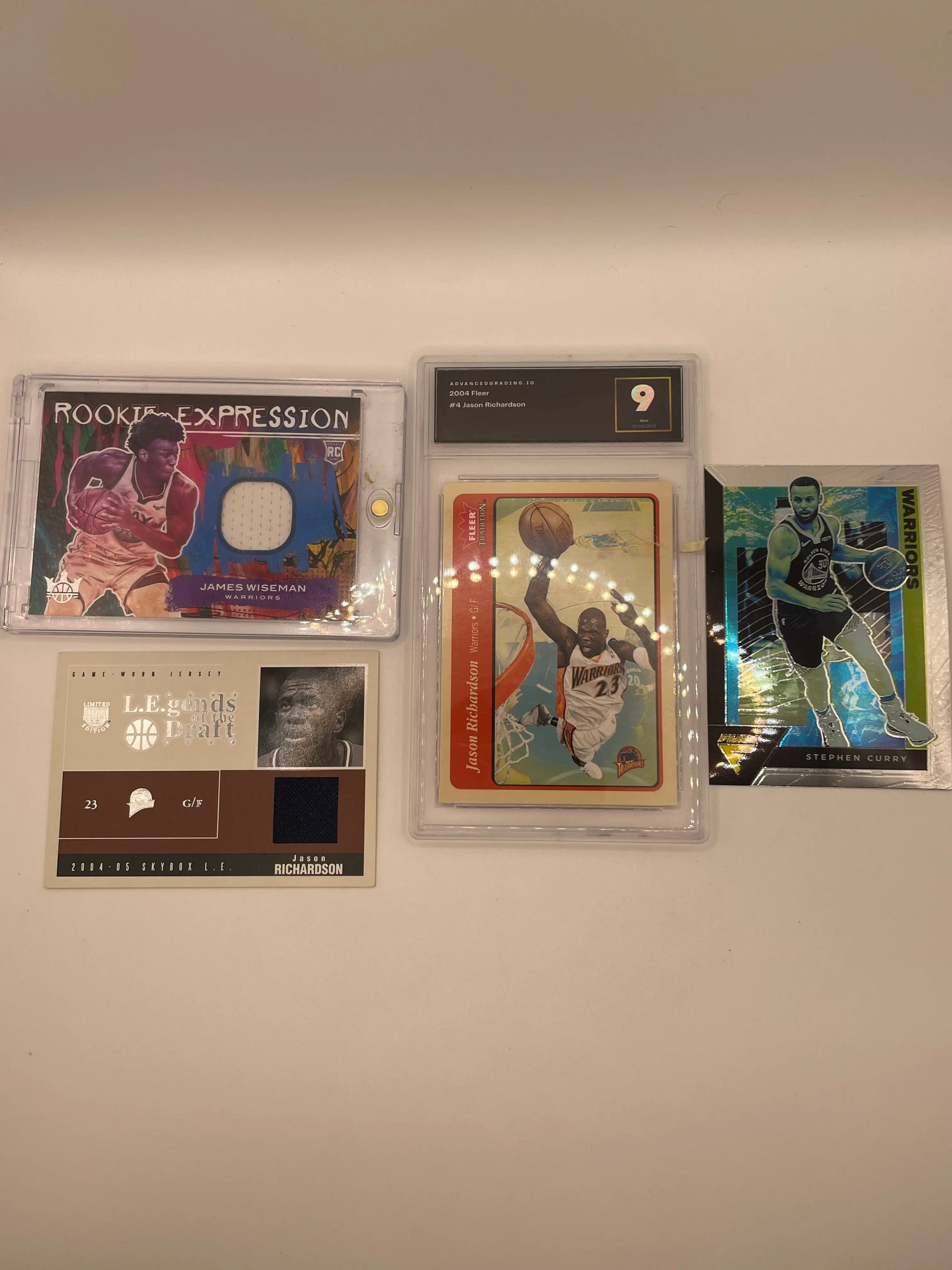 NBA Auto & Patch Golden State Warriors sports card lot , bundle - James Wiseman  + more (lot#44) FRENLY BRICKS - Open 7 Days