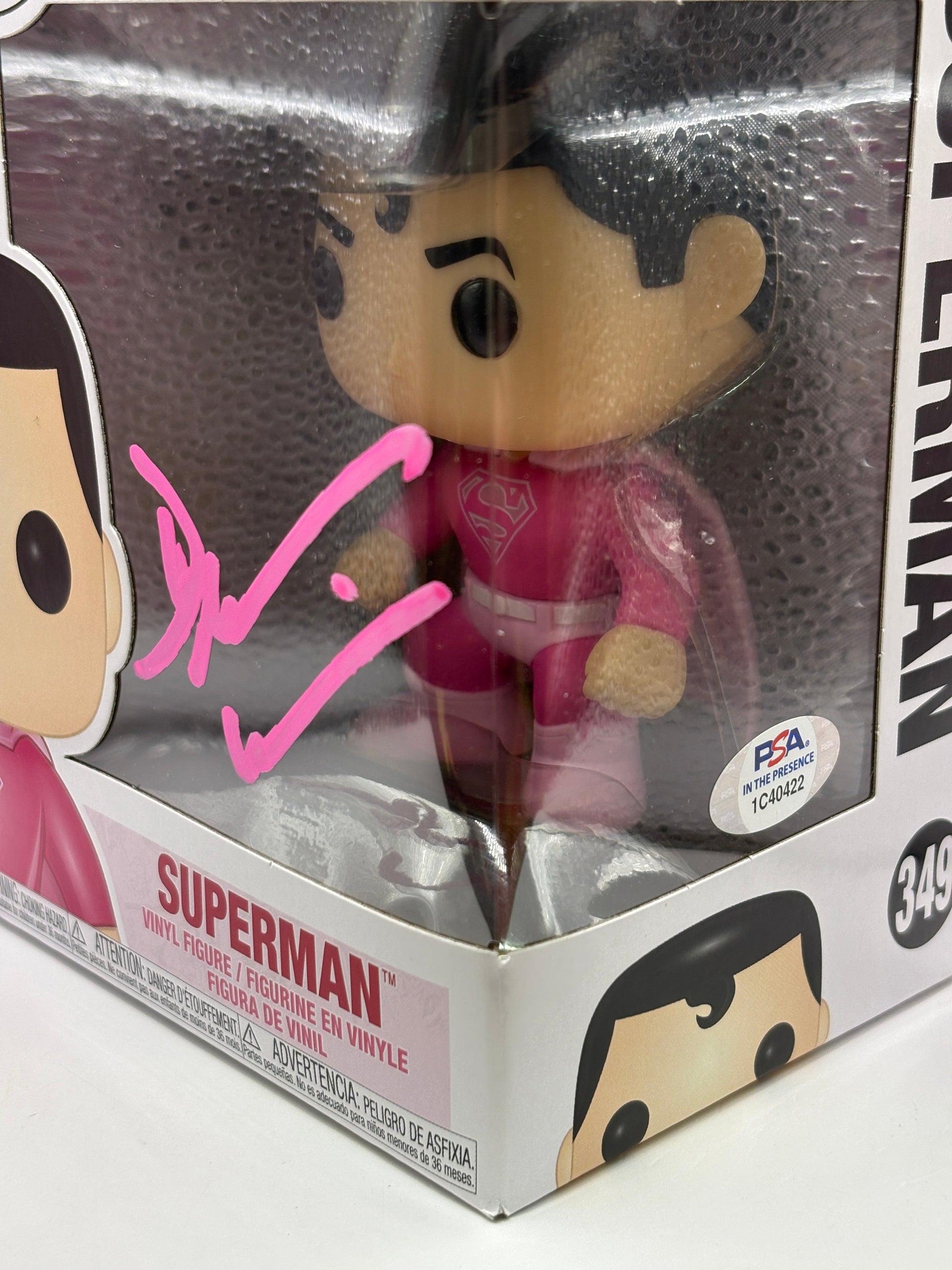 Funko POP! Heroes #349 Superman Dean Cain Signed PSA COA FRENLY BRICKS - Open 7 Days