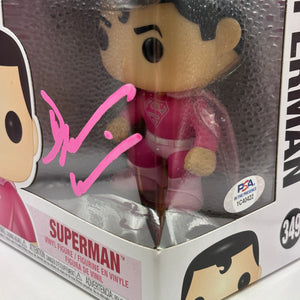 Funko POP! Heroes #349 Superman Dean Cain Signed PSA COA FRENLY BRICKS - Open 7 Days