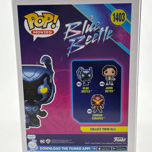 Funko POP! Movies Blue Beetle #1403 Blue Beetle Limited Glow Chase FRENLY BRICKS - Open 7 Days