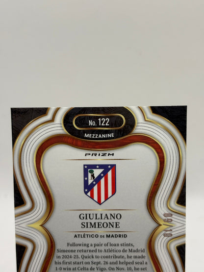Giuliano Simeone 2025-26 Select La Liga #122 Atletico De Madrid Gold Wave 09/10 FRENLY BRICKS - Open 7 Days