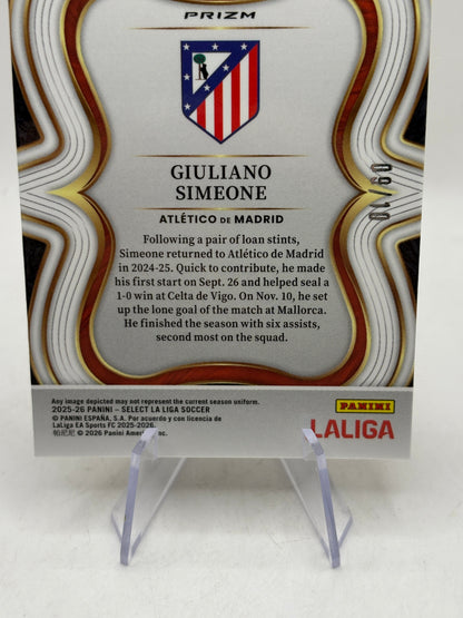 Giuliano Simeone 2025-26 Select La Liga #122 Atletico De Madrid Gold Wave 09/10 FRENLY BRICKS - Open 7 Days