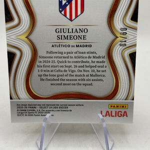 Giuliano Simeone 2025-26 Select La Liga #122 Atletico De Madrid Gold Wave 09/10 FRENLY BRICKS - Open 7 Days
