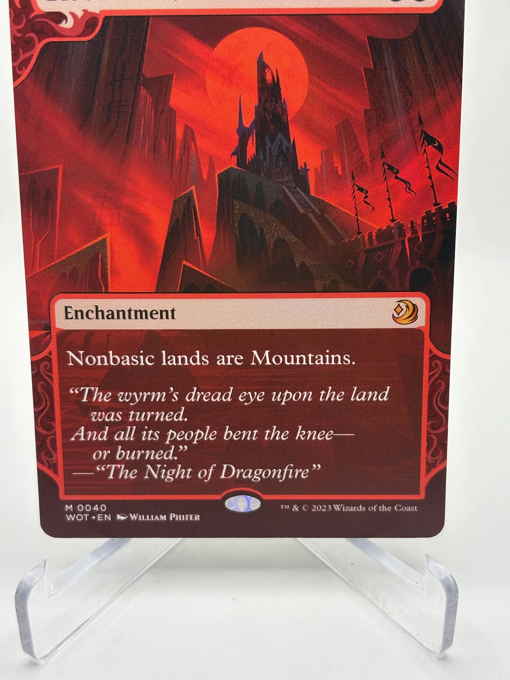 Magic The Gathering - Blood Moon Extended Art Mythic #0040 WOT LP FRENLY BRICKS - Open 7 Days