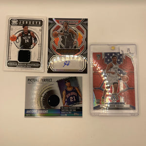 NBA Auto & Patch Brooklyn Nets sports card lot , bundle - Edmond Sumner + more (lot#45) FRENLY BRICKS - Open 7 Days