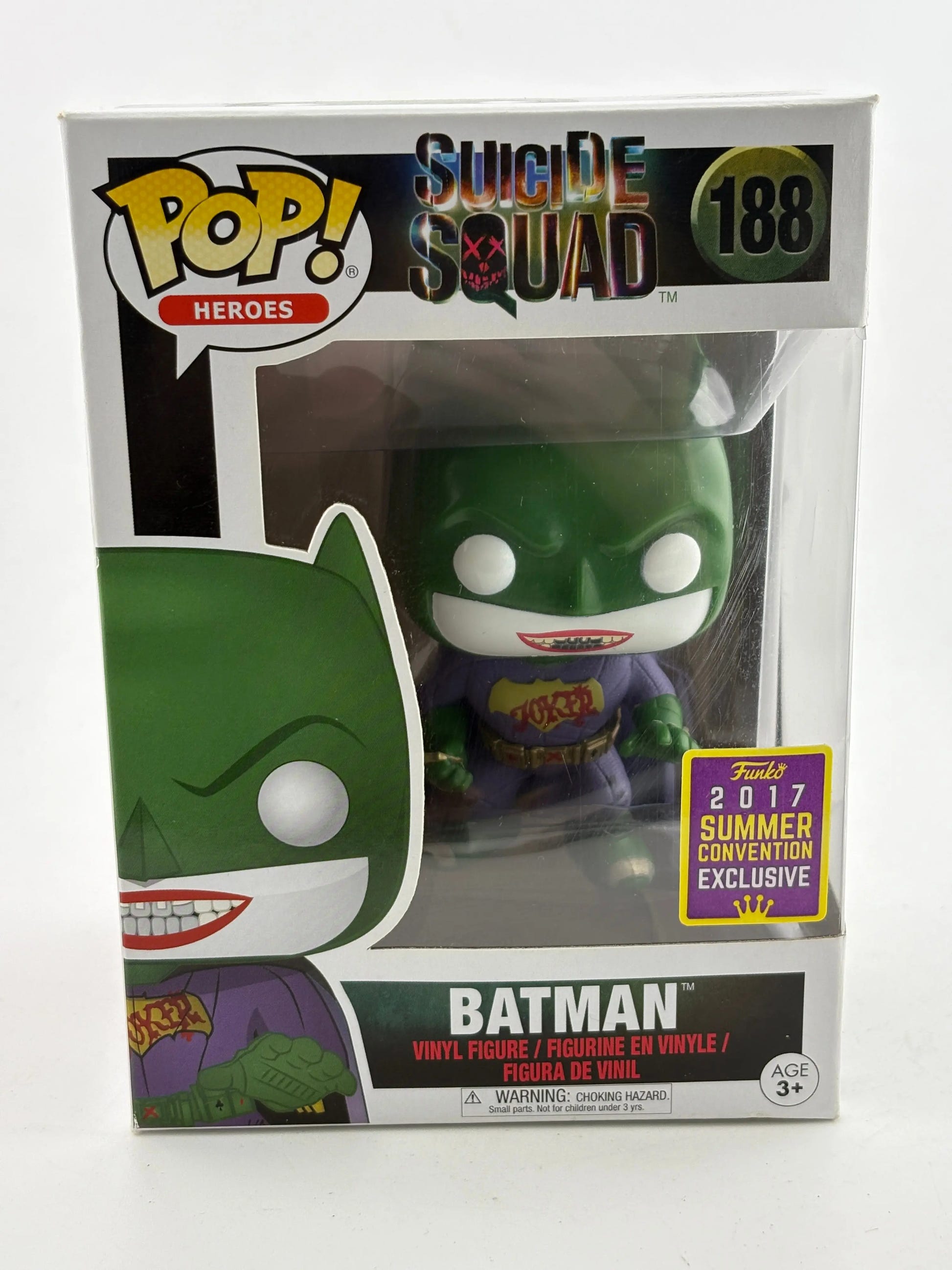 Funko POP! Heroes Suicide Squad #188 Batman 2017 Summer Con Limited FRENLY BRICKS - Open 7 Days image 1