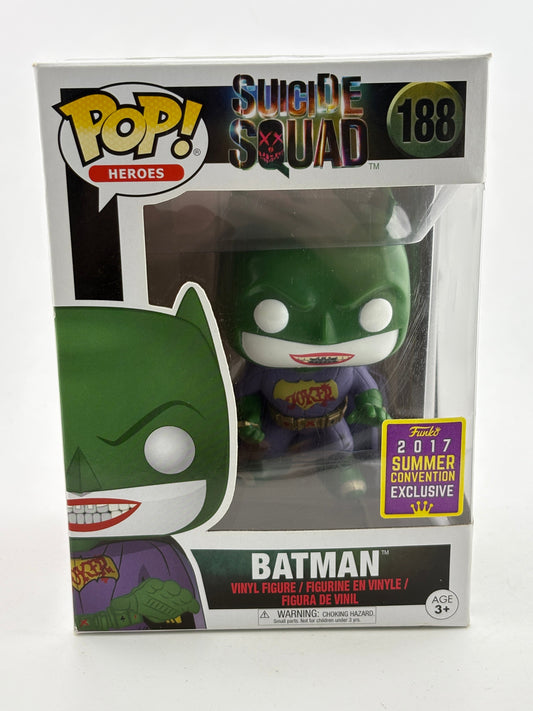 Funko POP! Heroes Suicide Squad #188 Batman 2017 Summer Con Limited FRENLY BRICKS - Open 7 Days