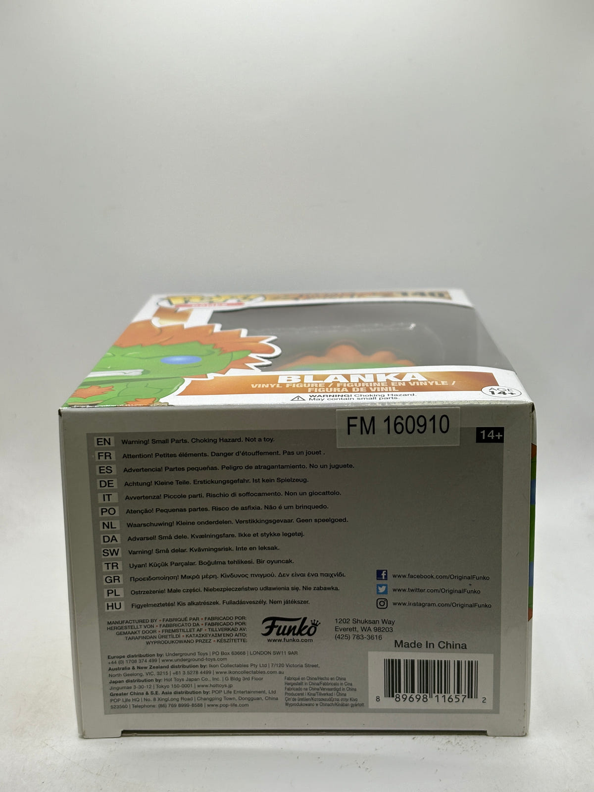 Funko POP! Games Street Fighter #140 Blanka Vinyl Figure image 6