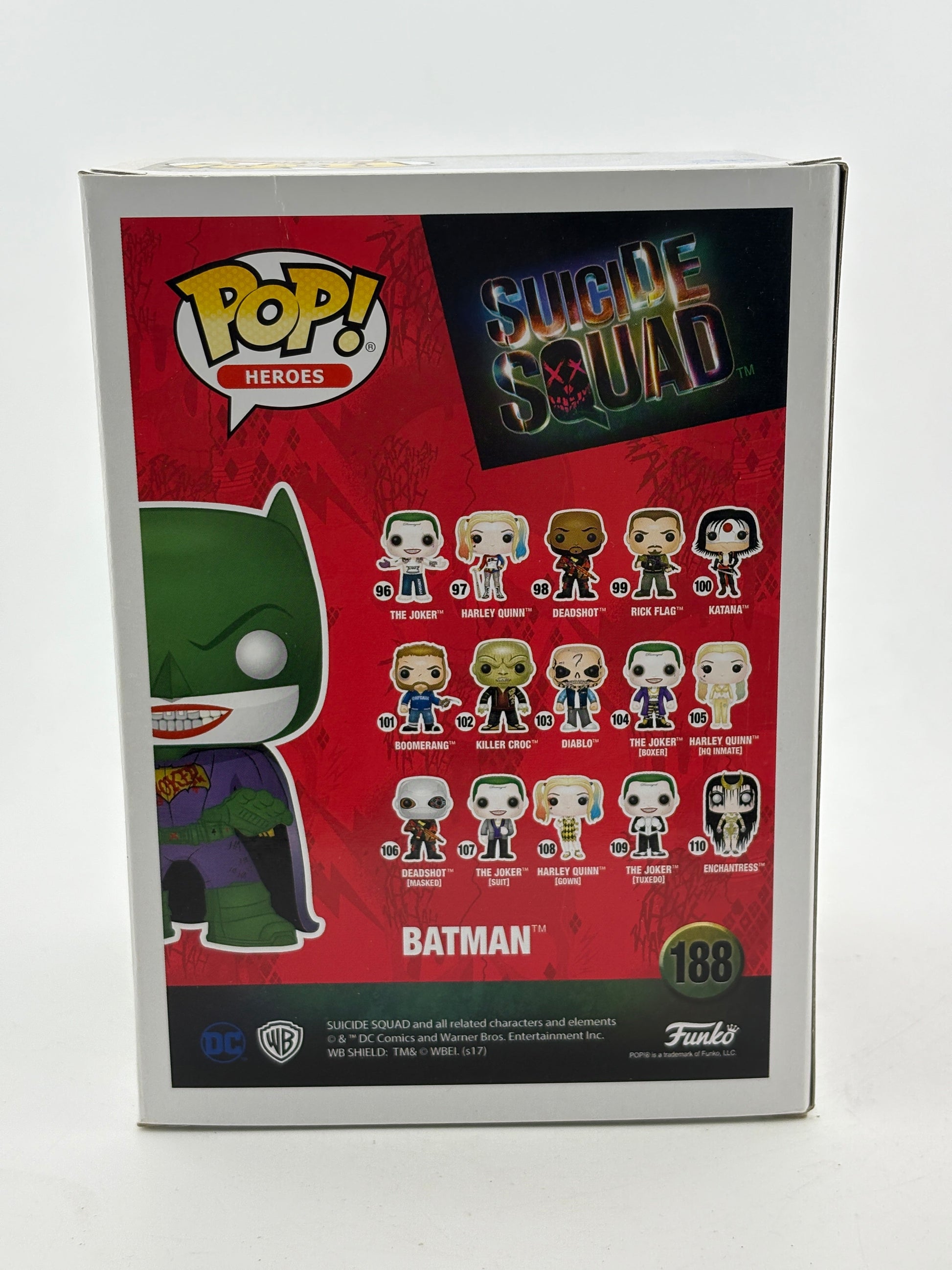 Funko POP! Heroes Suicide Squad #188 Batman 2017 Summer Con Limited FRENLY BRICKS - Open 7 Days