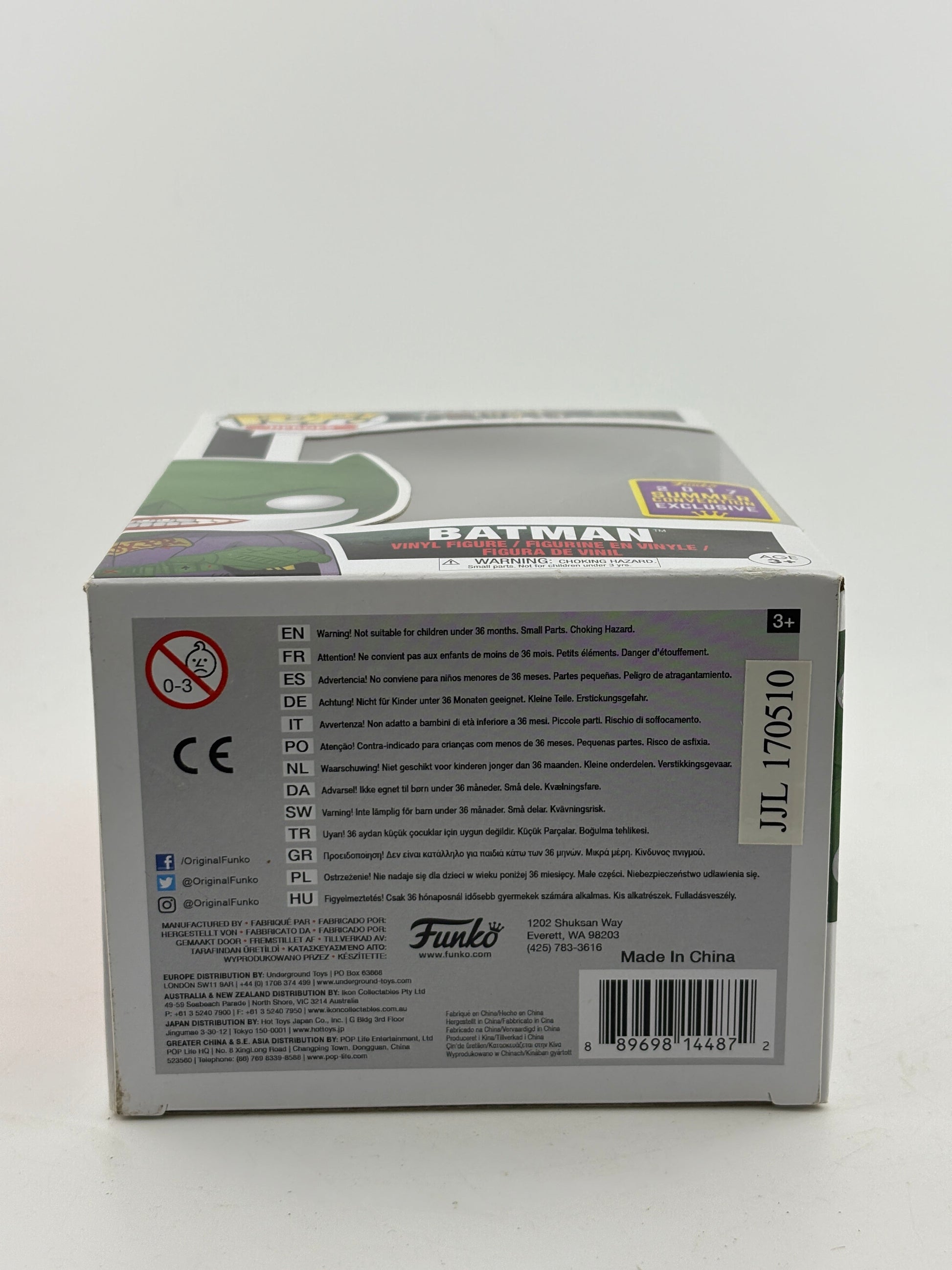 Funko POP! Heroes Suicide Squad #188 Batman 2017 Summer Con Limited FRENLY BRICKS - Open 7 Days