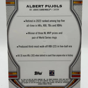 2023 Topps Tribute - #57 Albert Pujols St Louis Cardinals FRENLY BRICKS - Open 7 Days
