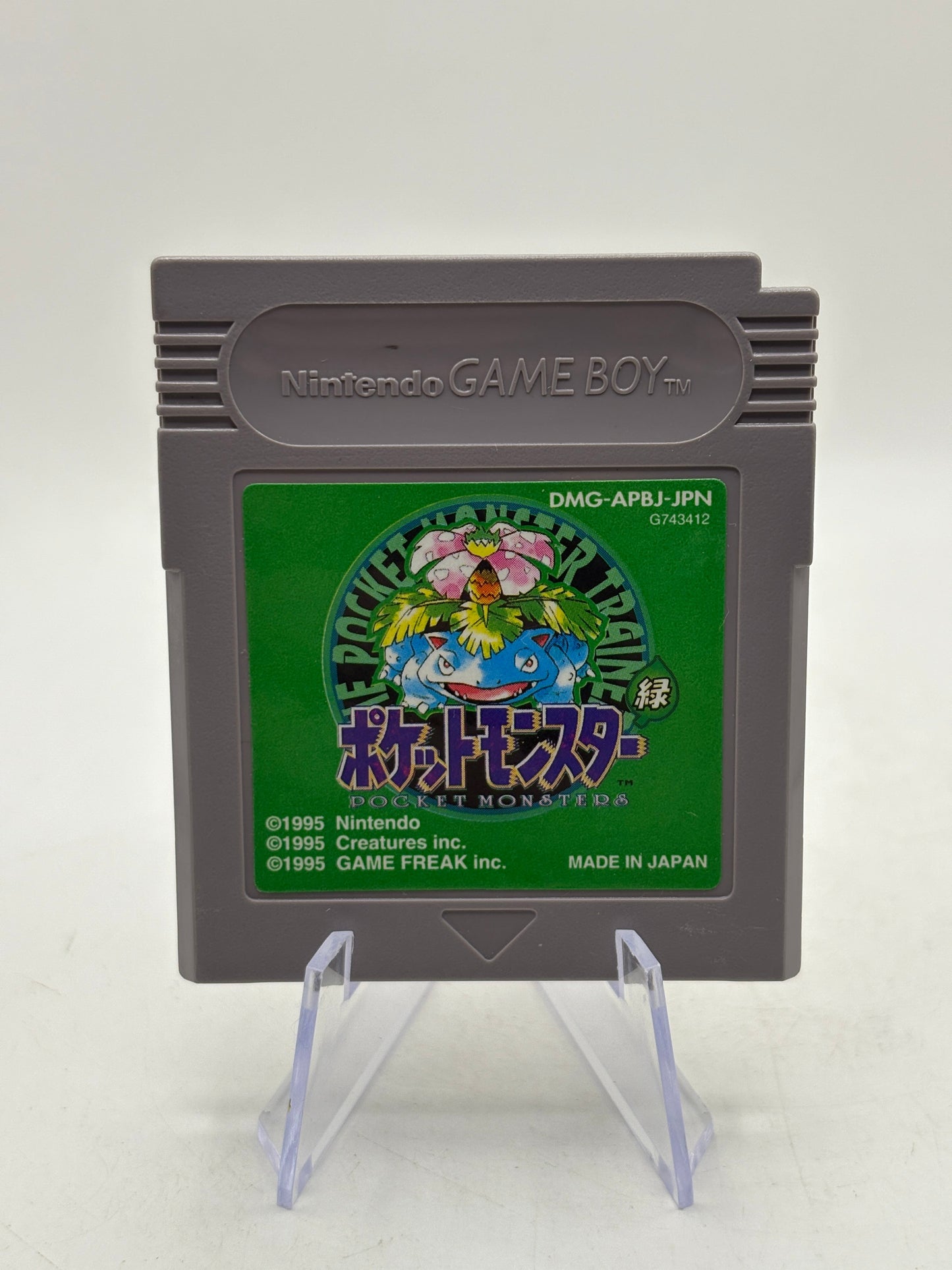 Nintendo Game Boy - Pokemon Green Japanese Video Game Cartridge FRENLY BRICKS - Open 7 Days