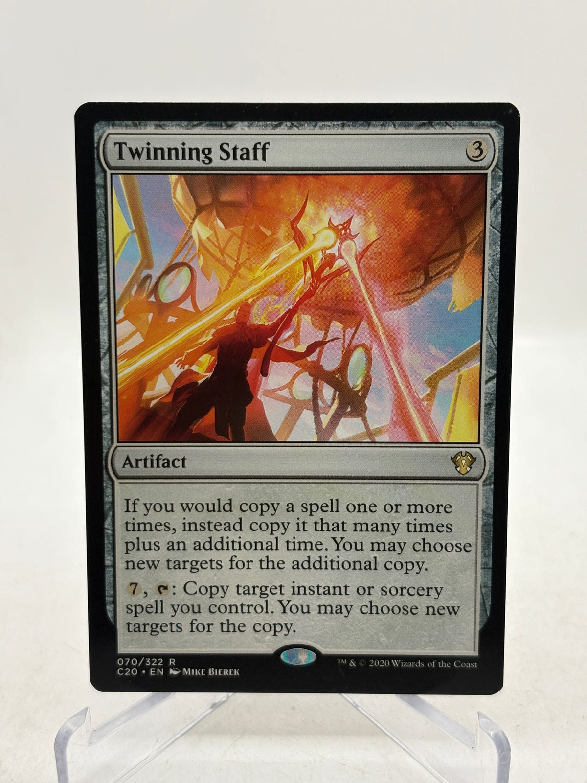 Twinning Staff 070/322 Rare Commander 2020 C20 Magic: The Gathering image 1