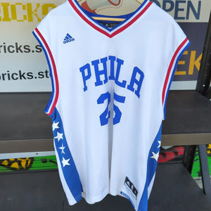 Adidas NBA 76ers Jersey Ben Simmons sz XL FRENLY BRICKS - Open 7 Days