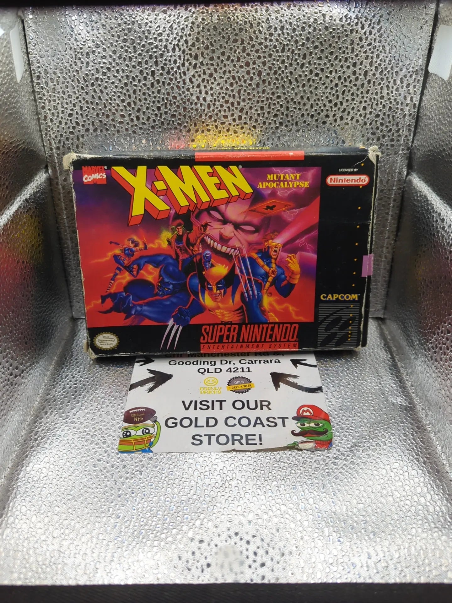 X-Men Mutant Apocalypse (Super Nintendo SNES) W/ Box Authentic FRENLY BRICKS - Open 7 Days