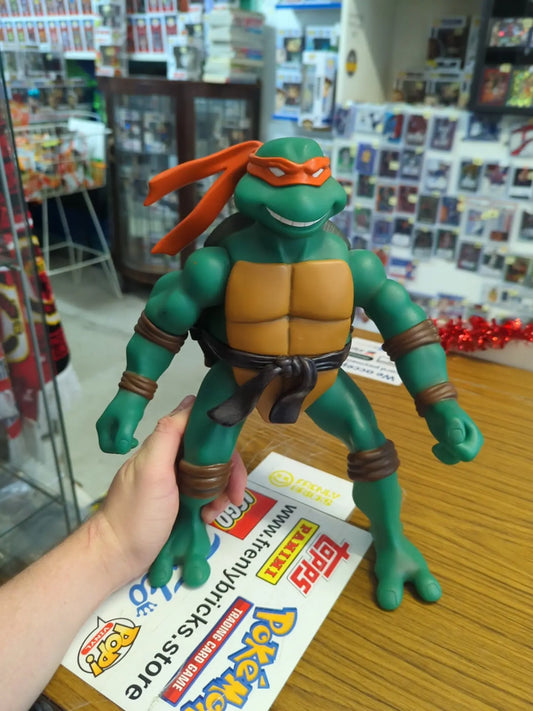 Vtg TMNT Teenage Mutant Ninja Turtles Giant Michelangelo 13" Tall 2002 Playmates FRENLY BRICKS - Open 7 Days