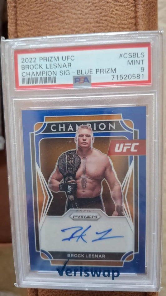 Brock Lesnar PSA 9 Auto FRENLY BRICKS - Open 7 Days