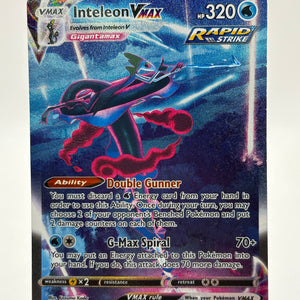Pokemon TCG Fusion Strike - Inteleon Vmax 266/264 Alternate Full Art LP Warped FRENLY BRICKS - Open 7 Days