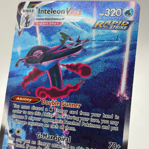 Pokemon TCG Fusion Strike - Inteleon Vmax 266/264 Alternate Full Art LP Warped FRENLY BRICKS - Open 7 Days