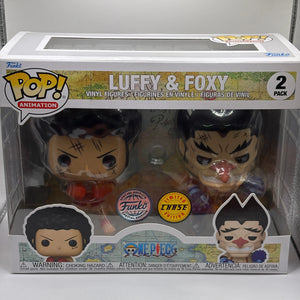 Funko POP! Animation One Piece 2 Pack Luffy & Foxy Limited Chase SE FRENLY BRICKS - Open 7 Days
