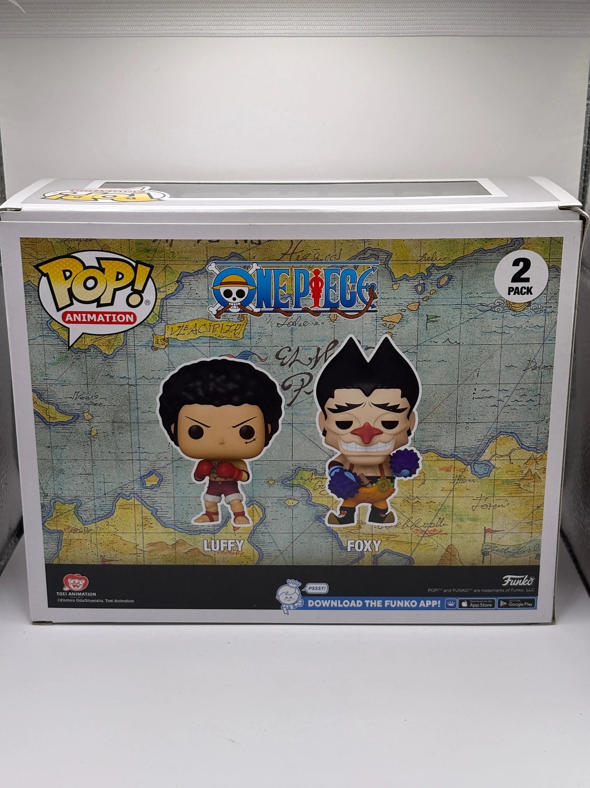 Funko POP! Animation One Piece 2 Pack Luffy & Foxy Limited Chase SE FRENLY BRICKS - Open 7 Days