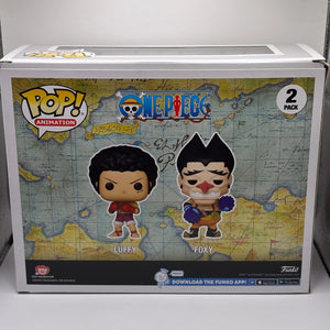 Funko POP! Animation One Piece 2 Pack Luffy & Foxy Limited Chase SE FRENLY BRICKS - Open 7 Days