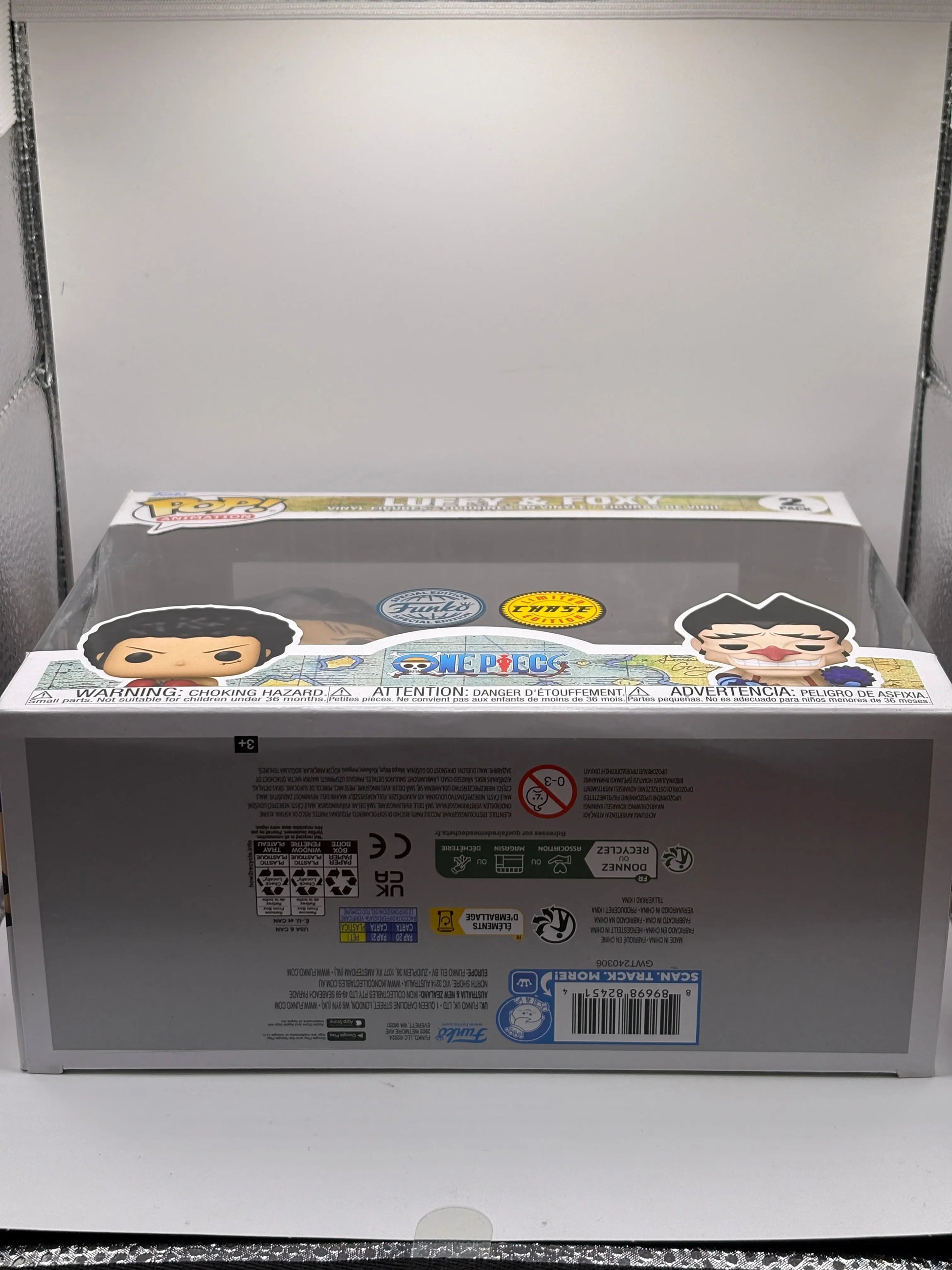 Funko POP! Animation One Piece 2 Pack Luffy & Foxy Limited Chase SE FRENLY BRICKS - Open 7 Days