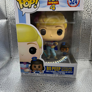 Funko POP Disney Pixar - Toy Story 4 - Bo Peep with Officer Giggle McDimples #524 FRENLY BRICKS - Open 7 Days