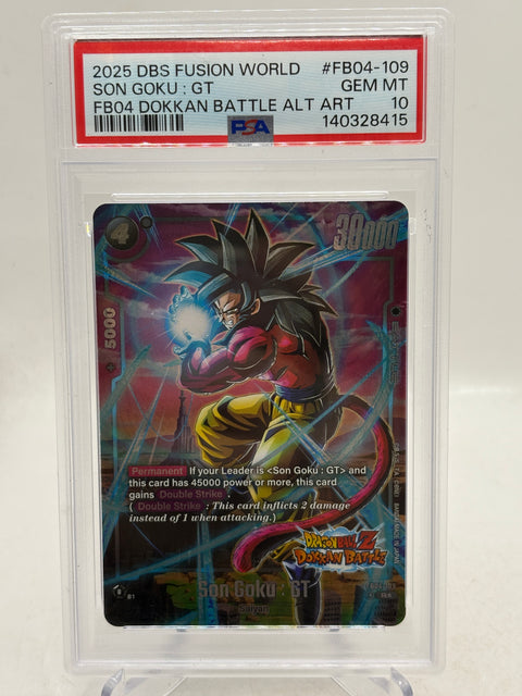 2025 Dragon Ball Super Fusion World - Son Goku : GT FB04-109 PSA 10 Alt
