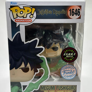 Funko POP! Jujutsu Kaisen #1646 Megumi Fushiguro Glow Chase SE ERROR STICKER FRENLY BRICKS - Open 7 Days