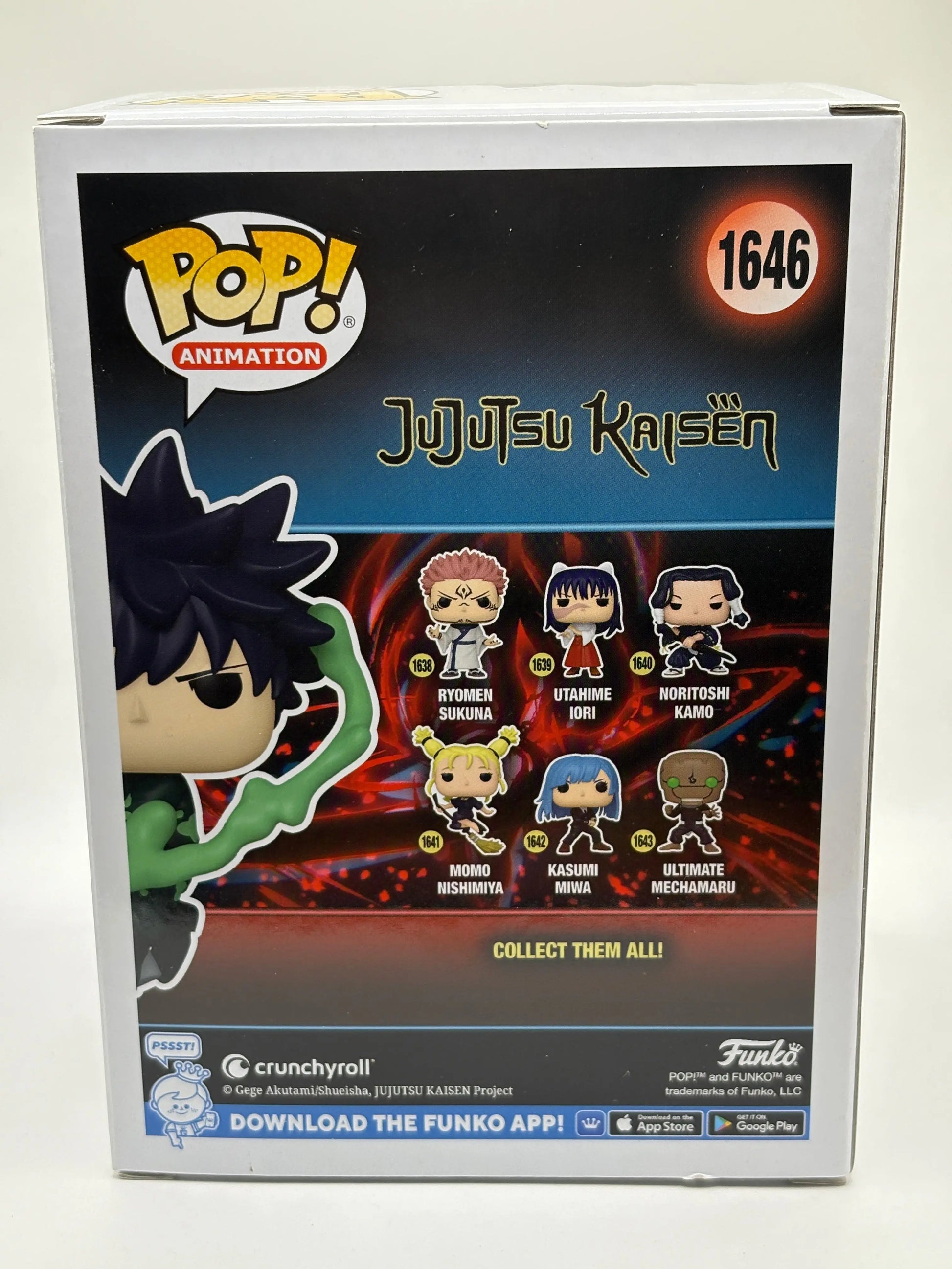 Funko POP! Jujutsu Kaisen #1646 Megumi Fushiguro Glow Chase SE ERROR STICKER FRENLY BRICKS - Open 7 Days