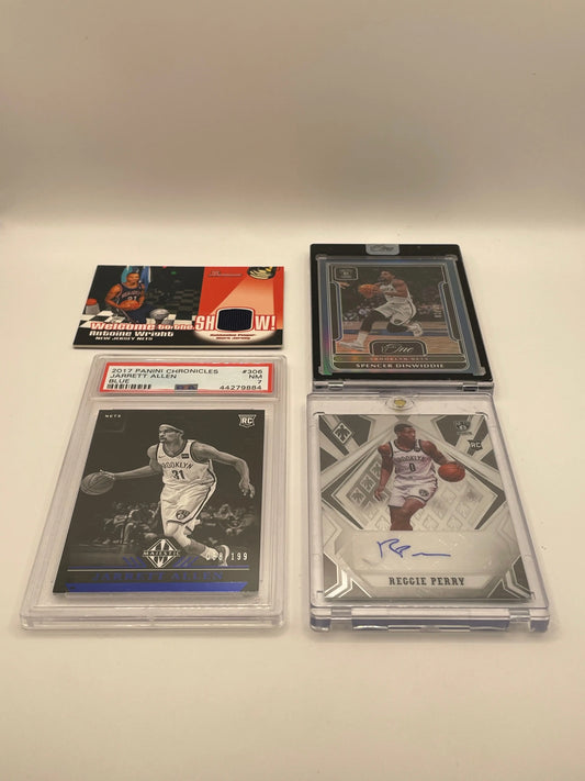NBA Auto & Patch Brooklyn Nets Sports card lot, bundle - Jarret Allen + more (lot#46) FRENLY BRICKS - Open 7 Days