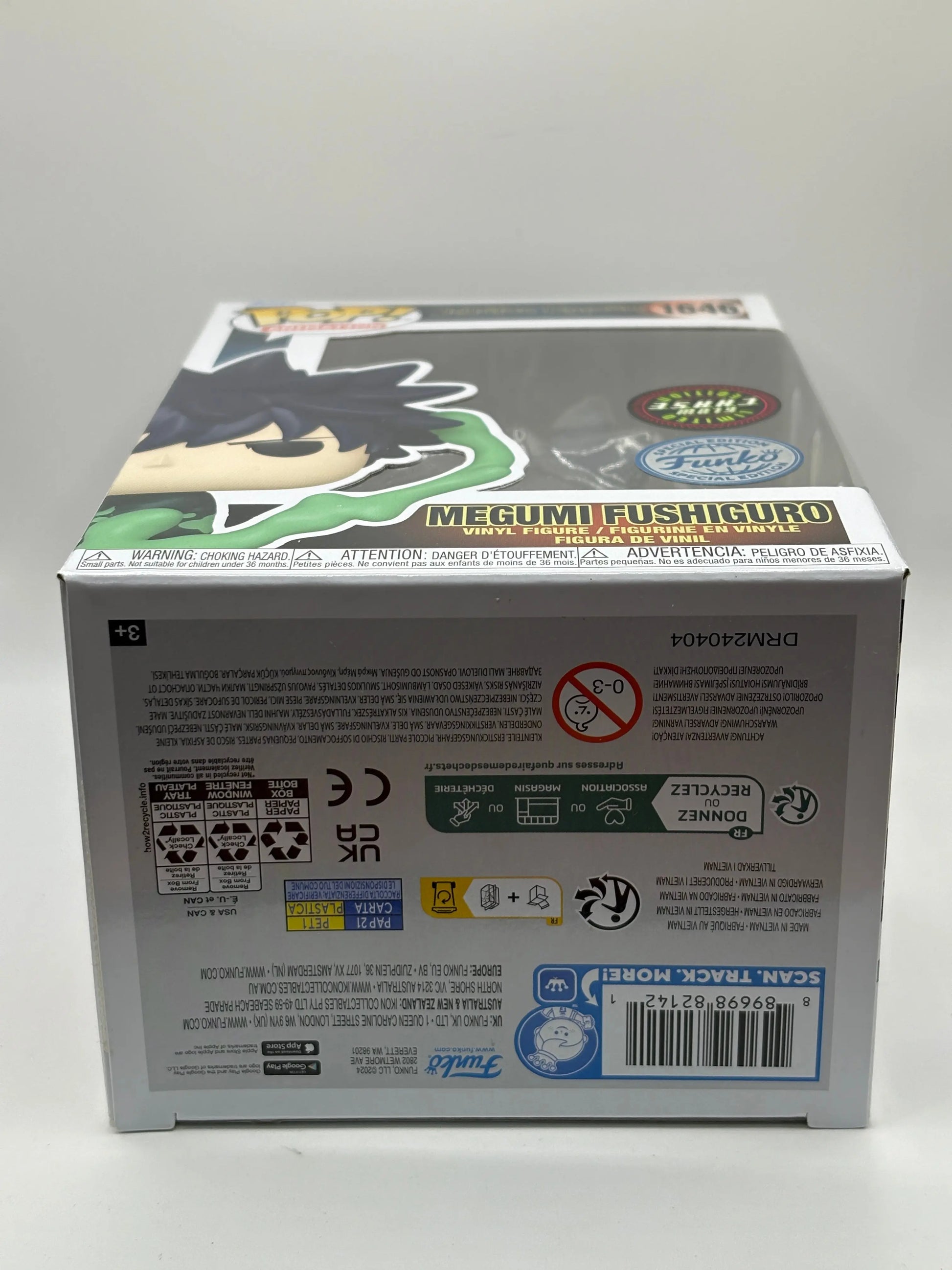 Funko POP! Jujutsu Kaisen #1646 Megumi Fushiguro Glow Chase SE ERROR STICKER FRENLY BRICKS - Open 7 Days