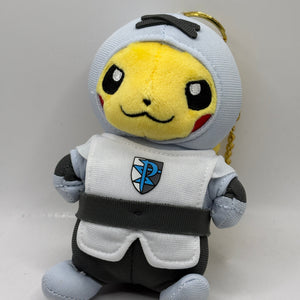 Pokemon Center Pikachu Team Plasma Grunt Costume Plush Keychain FRENLY BRICKS - Open 7 Days