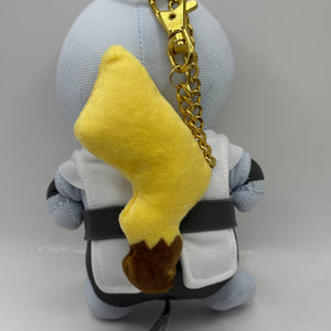 Pokemon Center Pikachu Team Plasma Grunt Costume Plush Keychain