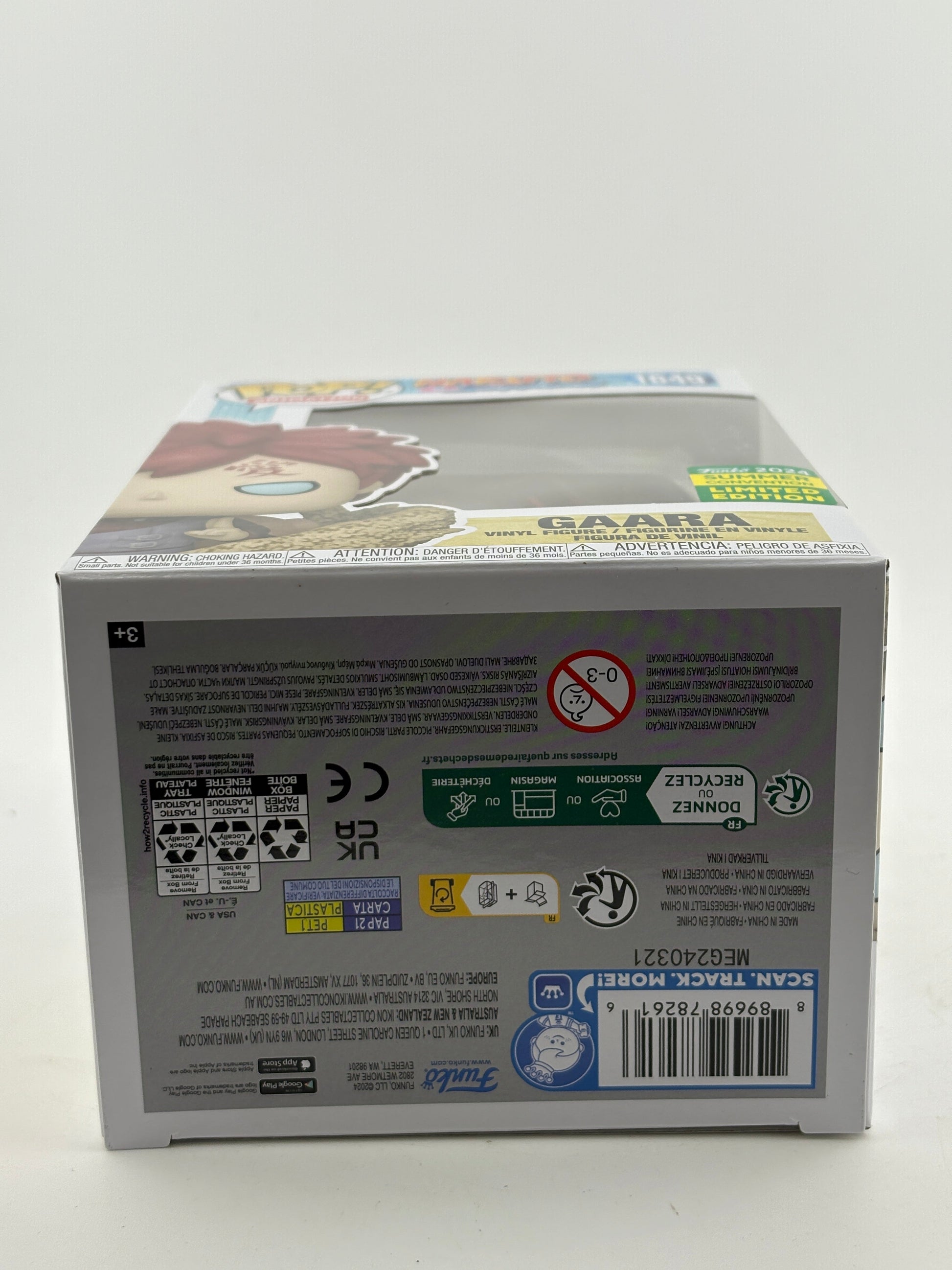 Funko POP! Animation Naruto Shippuden #1649 Gaara 2024 Summer Con LE FRENLY BRICKS - Open 7 Days