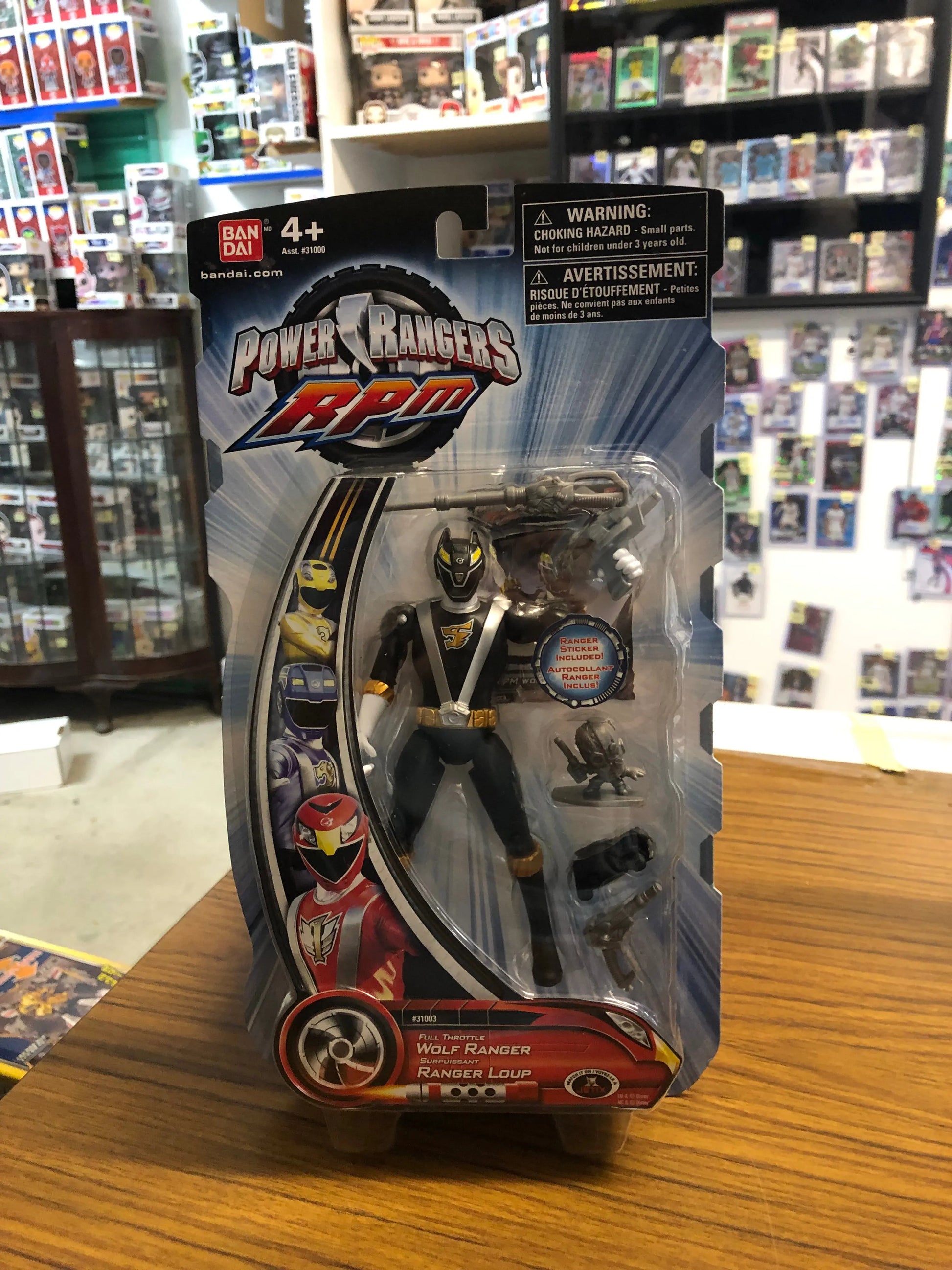 Power Rangers RPM Full Throttle Black Wolf Ranger (2009) Bandai Action Figure FRENLY BRICKS - Open 7 Days