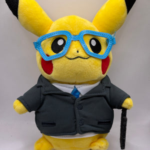 Pokemon Center Plush Pikachu 2015 Glasses Suit FRENLY BRICKS - Open 7 Days