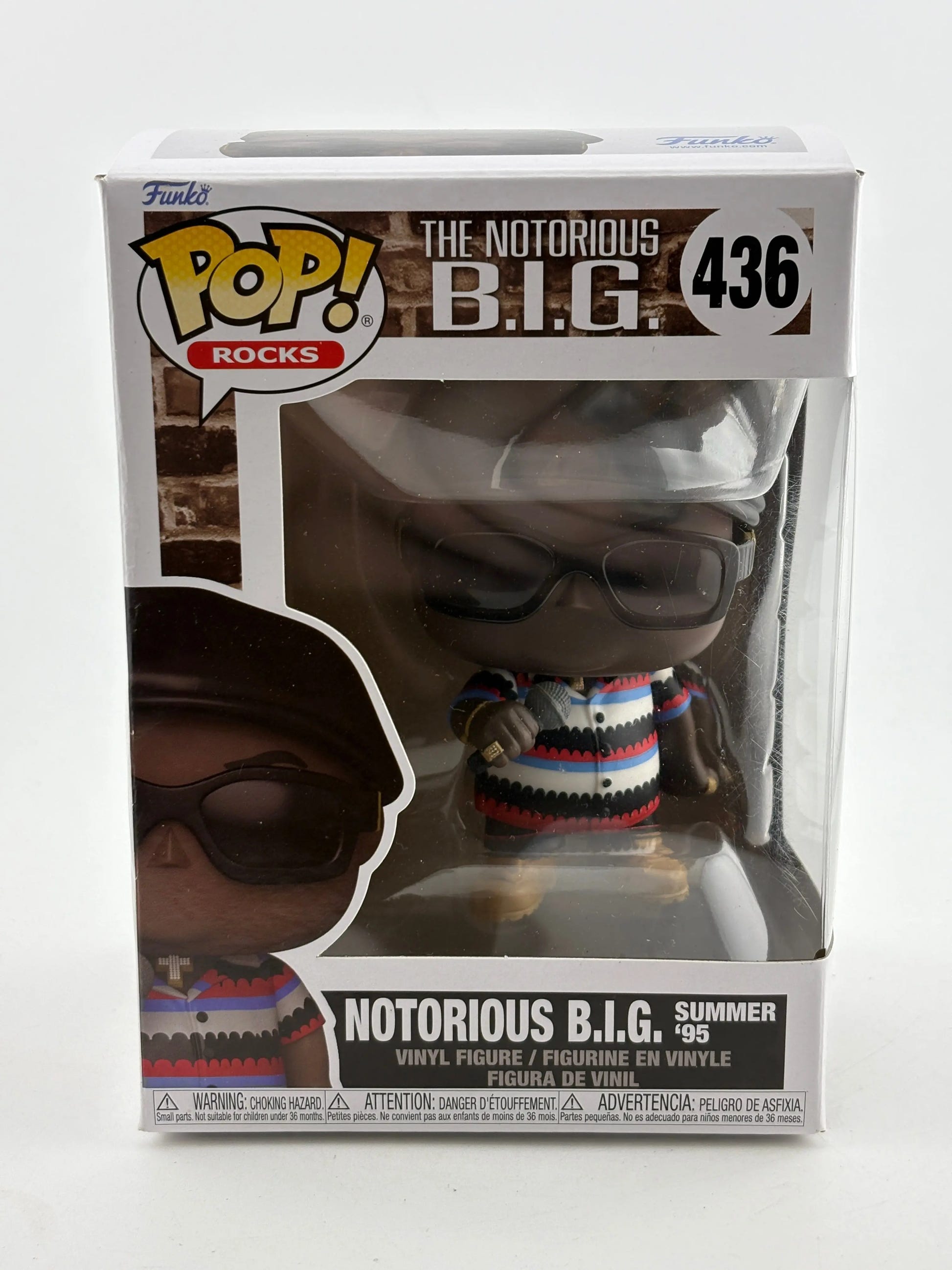 Funko POP! Rocks The Notorious B.I.G #436 Notorious B.I.G Summer ‘95 FRENLY BRICKS - Open 7 Days image 1